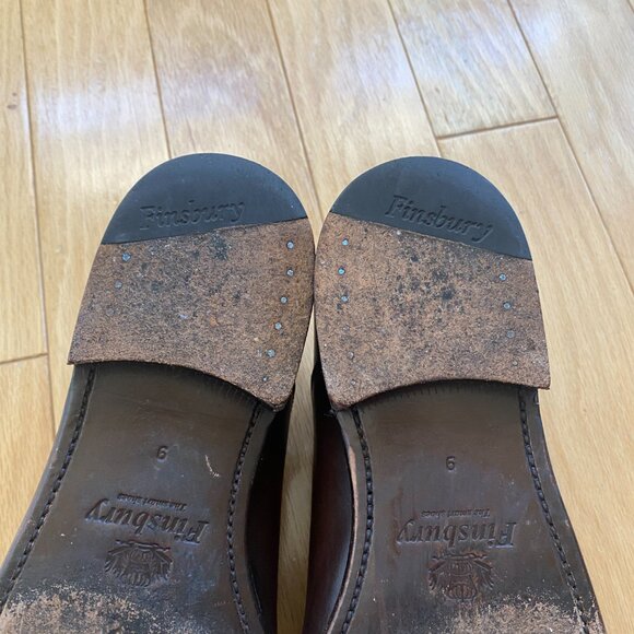 Finsbury Size US10/UK9/EU43 Brown Leather Oxford Dress Shoes Men - Picture 6 of 10